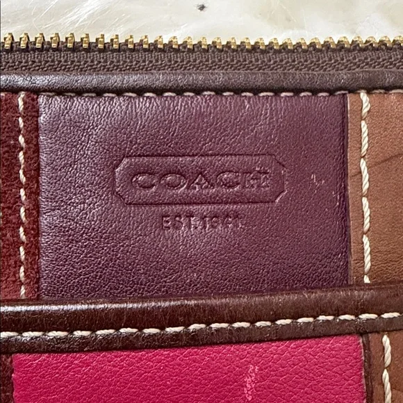 Vintage Coach #10489 Multicolor Patchwork Crossbody Bag - Picture 11 of 12